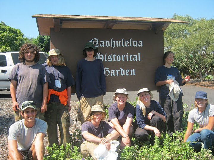 Volunteering at the Naohuleua Historical Garden - Pacific Quest: Wilderness Therapy for Teens & Young Adults